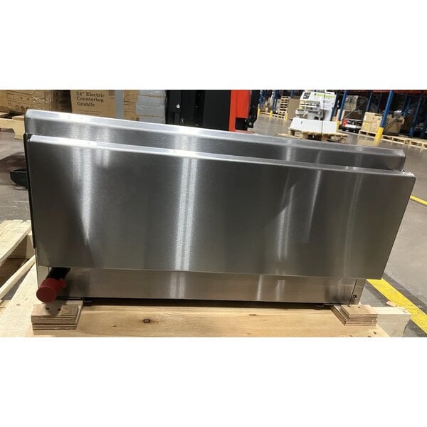 Scratch and Dent Cooking Performance Group GM-CPG-24-NL 24" Gas Countertop Griddle with Manual Controls - 60,000 BTU