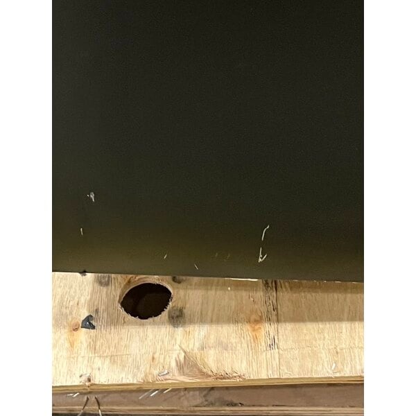 Scratch and Dent Avantco UBB-4G-HC 90" Black Counter Height Glass Door Back Bar Refrigerator with LED Lighting