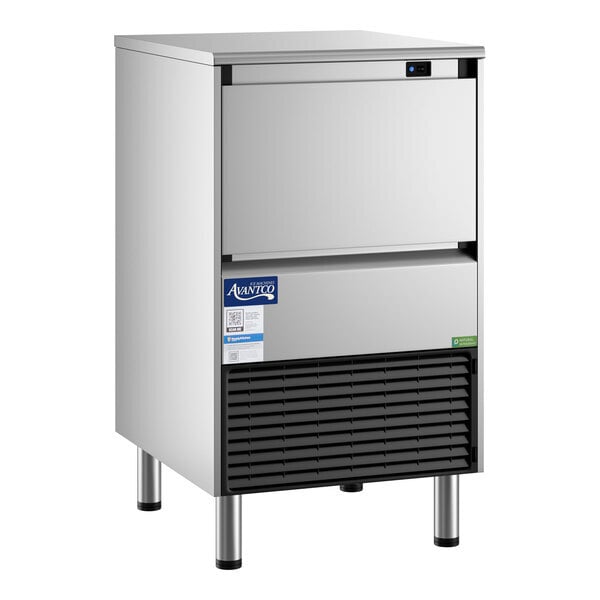 Scratch and Dent Avantco Ice Diamond EUC-F-160-A Air-Cooled Undercounter Full Cube Ice Machine with 44 lb. Bin - 159 lb., 115V