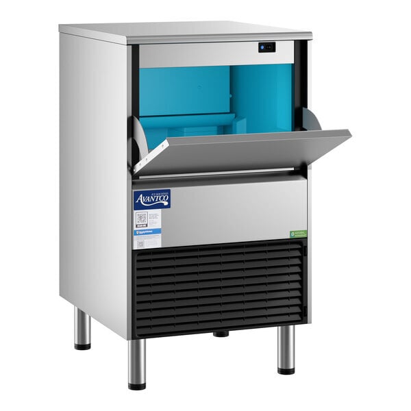 Scratch and Dent Avantco Ice Diamond EUC-F-160-A Air-Cooled Undercounter Full Cube Ice Machine with 44 lb. Bin - 159 lb., 115V