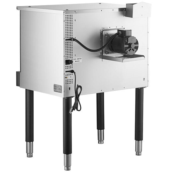 Scratch and Dent MainStreet Equipment CG1-N Single Deck Full Size Natural Gas Convection Oven with Legs - 54,000 BTU