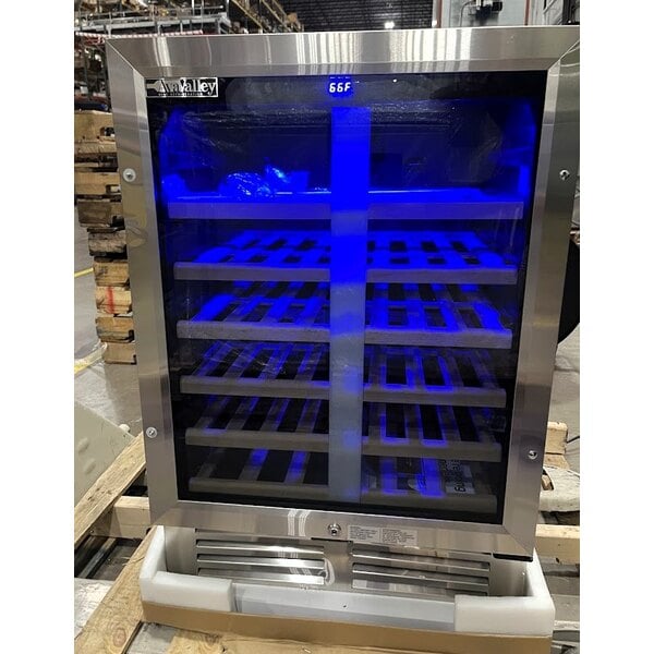 Scratch and Dent AvaValley WRC-46-SZ Single Temperature Full Glass Door Commercial Wine Cooler