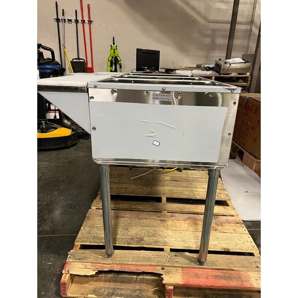 Scratch and Dent ServIt EST-3OS-US Three Pan Open Well Electric Steam Table with Adjustable Undershelf - 120V, 1500W