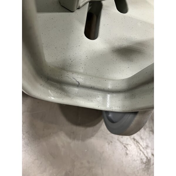 Scratch and Dent Cambro ADCS480 S Series Adjustable Speckled Gray Dish Caddy with Vinyl Cover - 6 Column