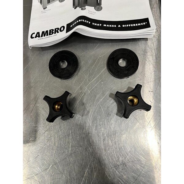 Scratch and Dent Cambro ADCS480 S Series Adjustable Speckled Gray Dish Caddy with Vinyl Cover - 6 Column