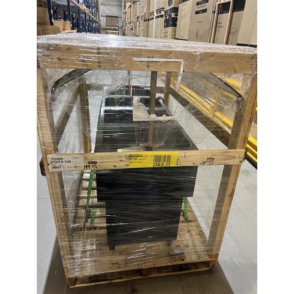 Scratch and Dent Eagle Group BPDHT4 Deluxe Service Mates Four Pan Open Well Portable Hot Food Buffet Table with Open Base - 120V