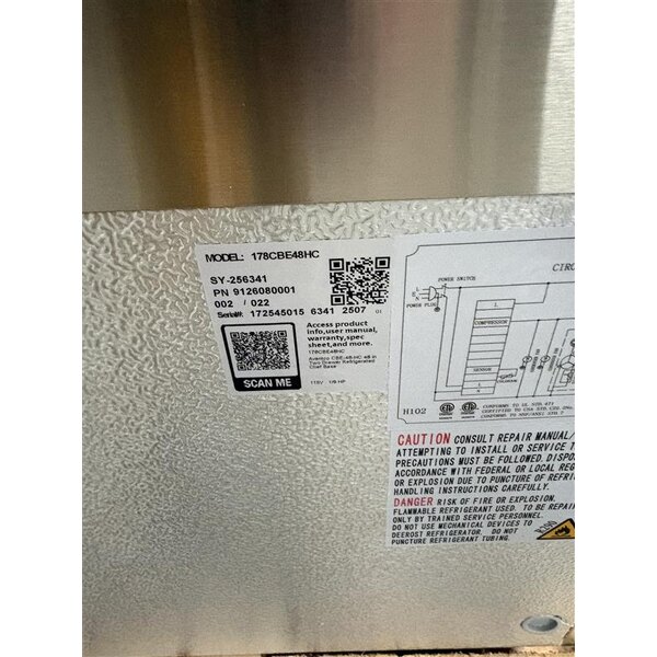 Scratch and Dent Avantco CBE-48-HC 48" 2 Drawer Refrigerated Chef Base