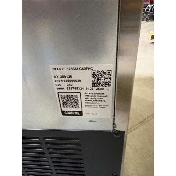 Scratch and Dent Avantco SS-UC-60F-HC 60" Undercounter Freezer