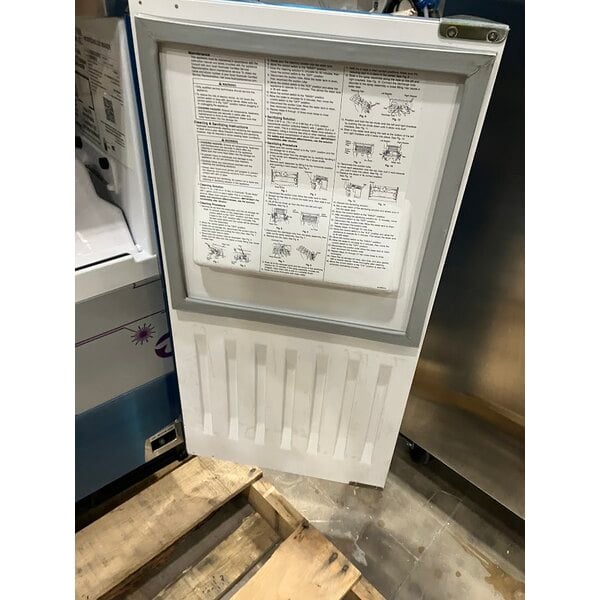 Scratch and Dent Hoshizaki AM-50BAK 14 7/8" Air Cooled Undercounter Top Hat Cube Ice Machine with 27 lb. Bin - 54 lb.