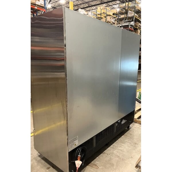 Scratch and Dent Avantco SS-3F-HC 81 5/16" Stainless Steel Solid Door Reach-In Freezer