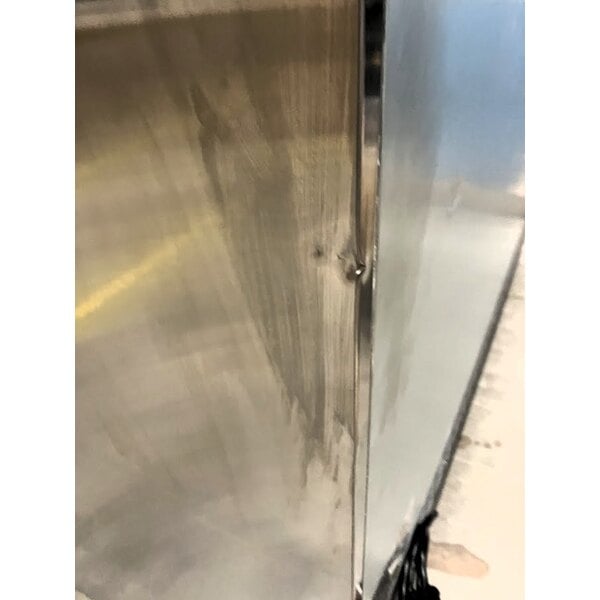 Scratch and Dent Avantco SS-3F-HC 81 5/16" Stainless Steel Solid Door Reach-In Freezer