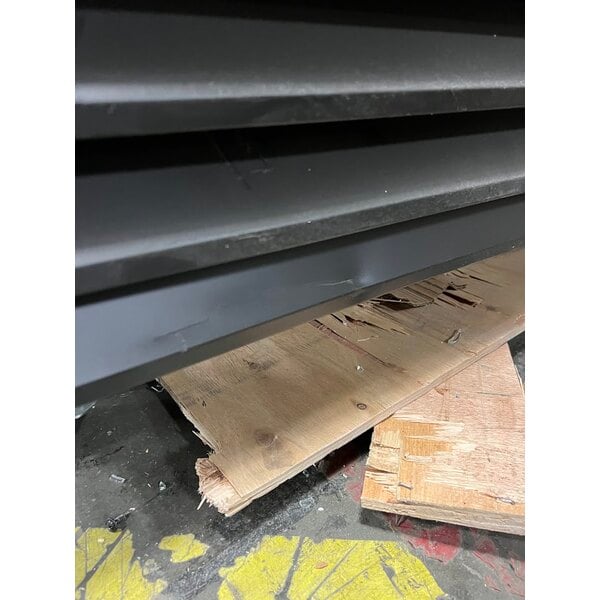 Scratch and Dent Avantco GDC-49-HC 53" Black Customizable Swing Glass Door Merchandiser Refrigerator with LED Lighting