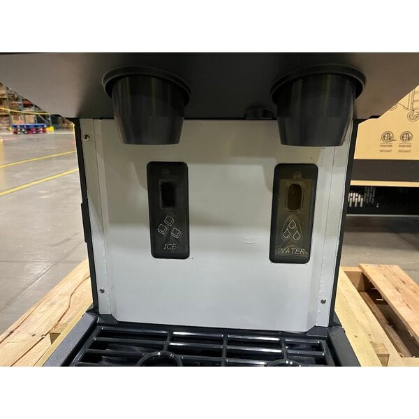 Scratch and Dent Scotsman HID312AX-1A Meridian® Air-Cooled Countertop Nugget Ice Machine and Water Dispenser with Hands-Free Dispensing - 12 lb. Bin Capacity