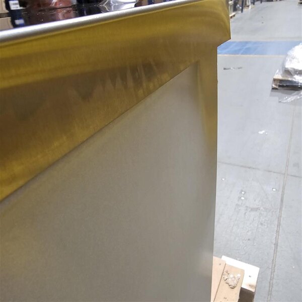 Scratch and Dent MainStreet Equipment EC1-C Single Deck Electric Full Size Convection Oven with Legs - 208V, 3 / 1 Phase, 11 kW