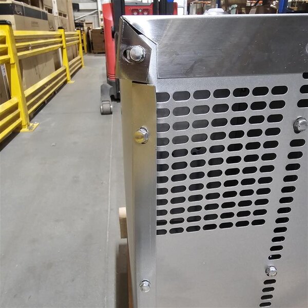 Scratch and Dent MainStreet Equipment EC1-C Single Deck Electric Full Size Convection Oven with Legs - 208V, 3 / 1 Phase, 11 kW