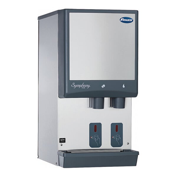 Scratch and Dent Follett 12CI414A-S Symphony Plus 12 Series Air Cooled Chewblet Countertop Ice Maker and Water Dispenser with 12 lb. Storage and SensorSAFE - 115V, 425 lb.