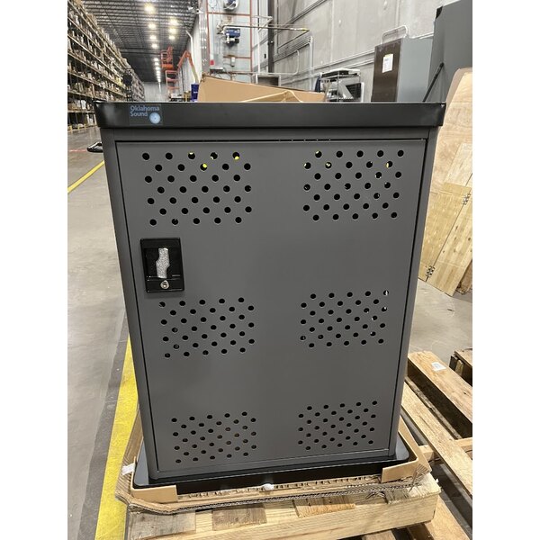 Scratch and Dent Oklahoma Sound DCC Black and Charcoal Duet Charging Cart