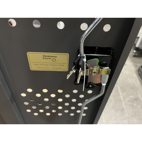 Scratch and Dent Oklahoma Sound DCC Black and Charcoal Duet Charging Cart