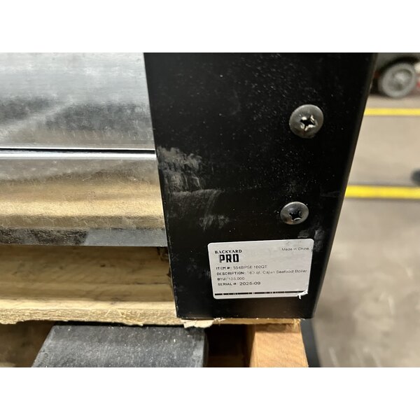 Scratch and Dent Backyard Pro 554BPSB160QT 160 Qt. Liquid Propane Cajun Seafood Boiler Cart