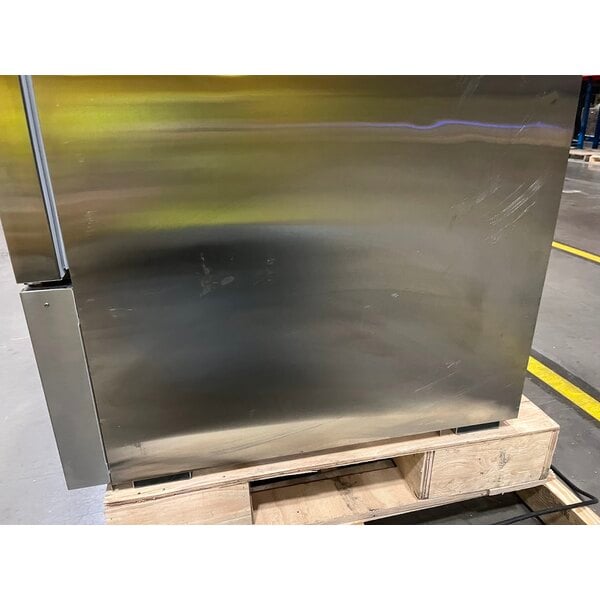 Scratch and Dent Avantco SS-2F-HC 54" Stainless Steel Two Section Solid Door Reach-In Freezer