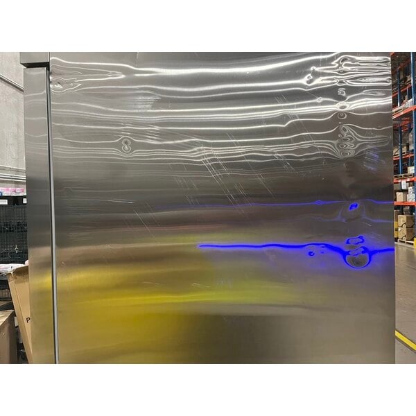 Scratch and Dent Avantco SS-2F-HC 54" Stainless Steel Two Section Solid Door Reach-In Freezer