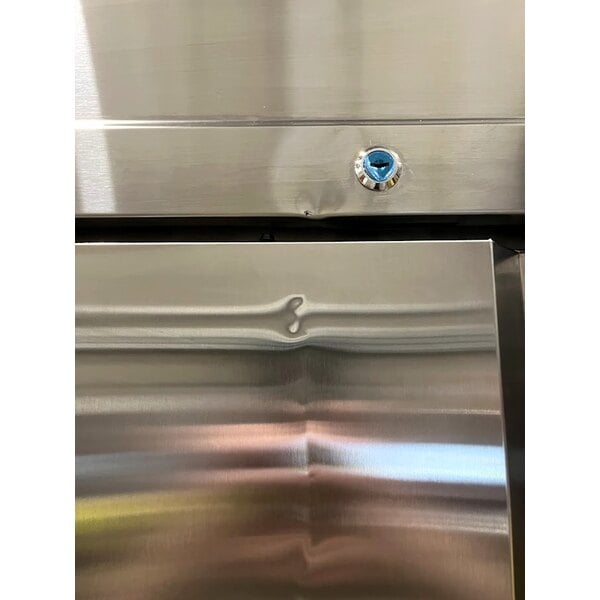 Scratch and Dent Avantco SS-2F-HC 54" Stainless Steel Two Section Solid Door Reach-In Freezer