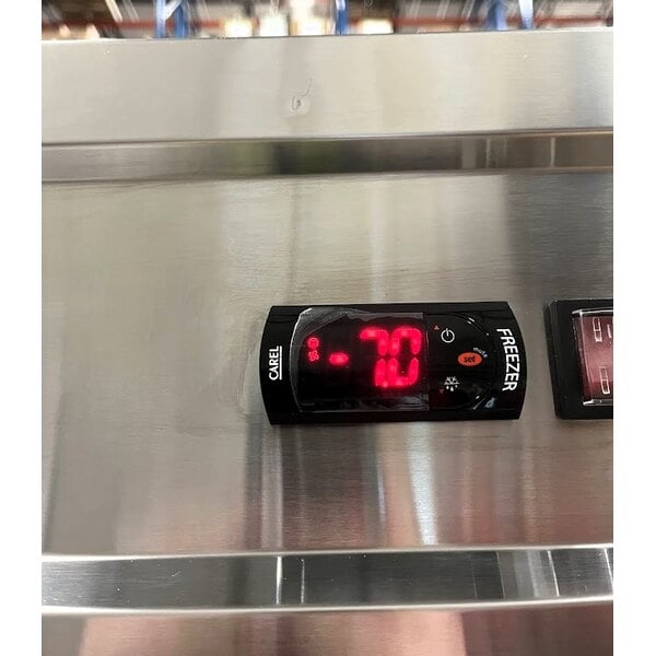 Scratch and Dent Avantco SS-2F-HC 54" Stainless Steel Two Section Solid Door Reach-In Freezer