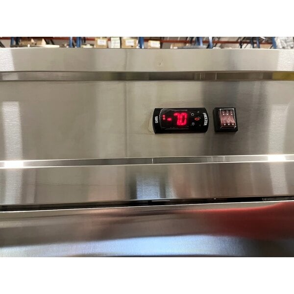 Scratch and Dent Avantco SS-2F-HC 54" Stainless Steel Two Section Solid Door Reach-In Freezer