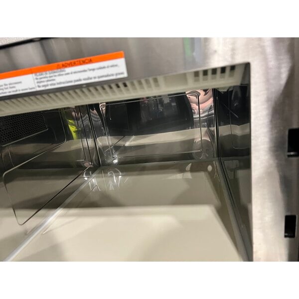 Scratch and Dent Solwave EMA34GTQ-S00L00 Stackable Commercial Microwave with Large 1.2 cu. ft. Interior and Push Button Controls - 1,800W, 208/240V