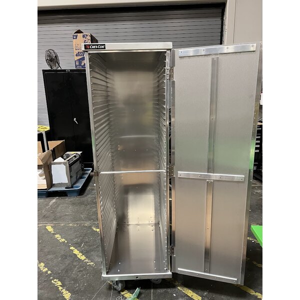 Scratch and Dent Cres Cor 109-1840 Aluminum 40 Pan End Load Enclosed Insulated Bun / Sheet Pan Rack - Assembled