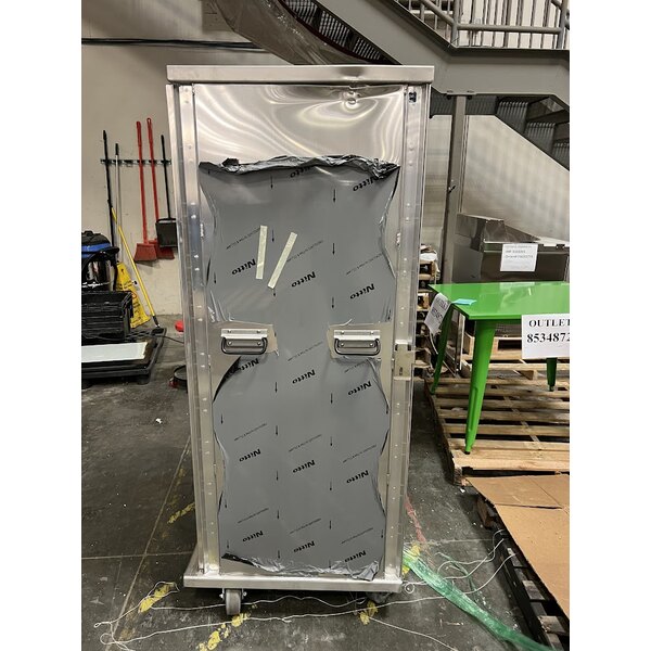 Scratch and Dent Cres Cor 109-1840 Aluminum 40 Pan End Load Enclosed Insulated Bun / Sheet Pan Rack - Assembled