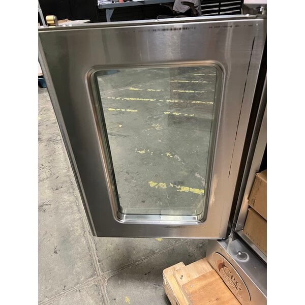 Scratch and Dent Cooking Performance Group FGC-100-L Single Deck Standard Depth Full Size Liquid Propane Convection Oven with Legs - 54,000 BTU