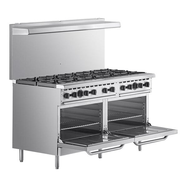 Scratch and Dent Wolf by Vulcan WX60-10BN WX Series Natural Gas 60" Manual Range with 10 Burners and 2 Standard Ovens - 340,000 BTU