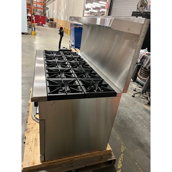 Scratch and Dent Wolf by Vulcan WX60-10BN WX Series Natural Gas 60" Manual Range with 10 Burners and 2 Standard Ovens - 340,000 BTU