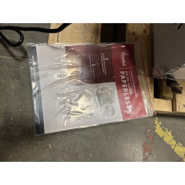 Scratch and Dent Estella EDS18S 18" Countertop One Stage Dough Sheeter - 120V, 1/2 HP