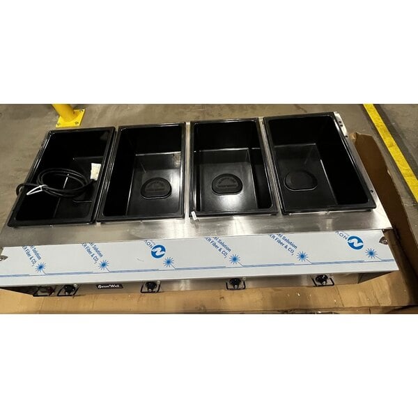 Scratch and Dent Vollrath 38118 ServeWell® Electric Four Pan Hot Food Table 208/240V - Sealed Well