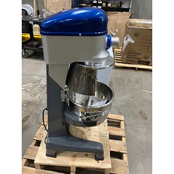 Scratch and Dent Vollrath 40758 30 Qt. Planetary Floor Mixer with Guard & Standard Accessories - 120V, 1 hp