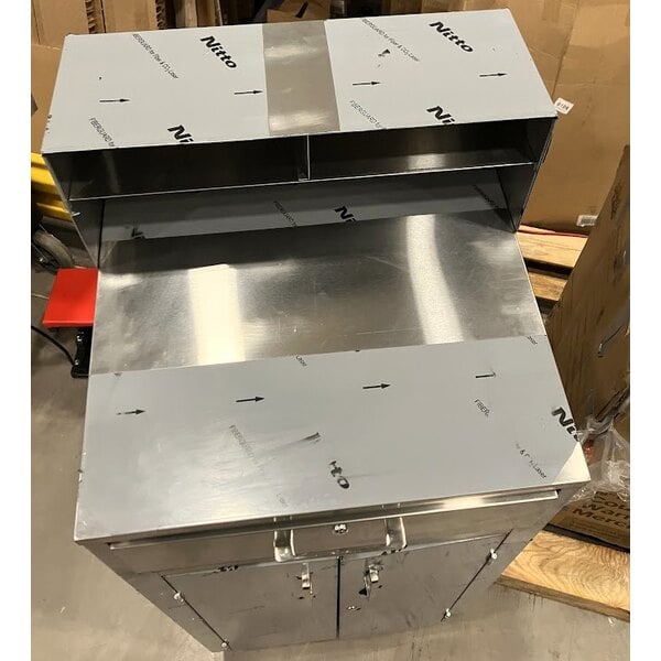 Scratch and Dent Lavex Shipping / Receiving Mobile Desk with Enclosed Base