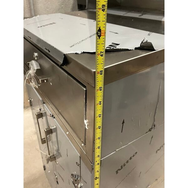 Scratch and Dent Lavex Shipping / Receiving Mobile Desk with Enclosed Base