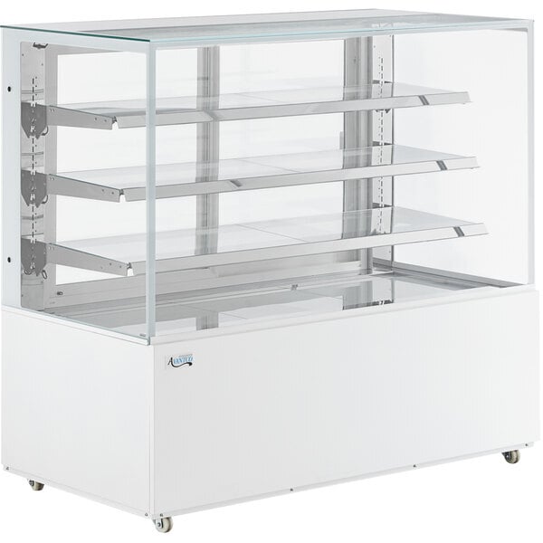 Scratch and Dent Avantco BCD-60-SW 60" White Square Dry Bakery Display Case