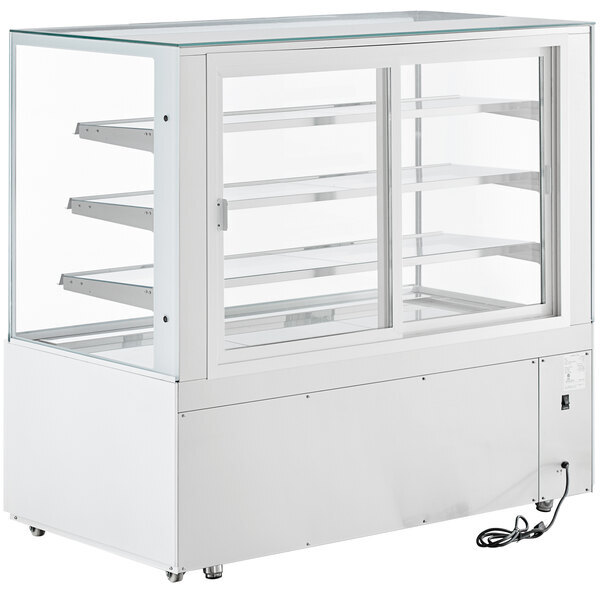 Scratch and Dent Avantco BCD-60-SW 60" White Square Dry Bakery Display Case