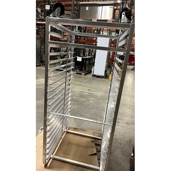 Scratch and Dent Channel 411A-DOR Double Section Side Load Aluminum Bun Pan Oven Rack - 40 Pan