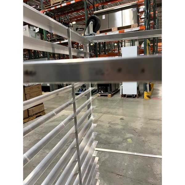 Scratch and Dent Channel 411A-DOR Double Section Side Load Aluminum Bun Pan Oven Rack - 40 Pan