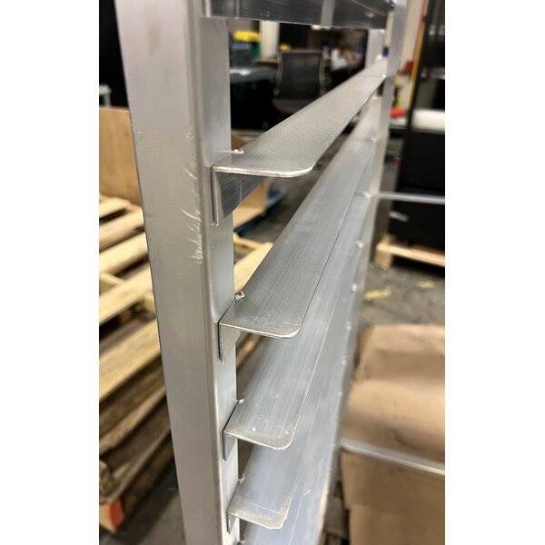 Scratch and Dent Channel 411A-DOR Double Section Side Load Aluminum Bun Pan Oven Rack - 40 Pan