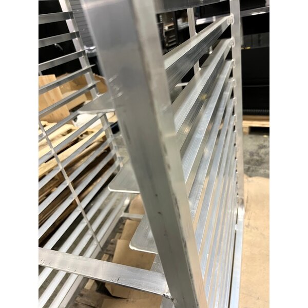 Scratch and Dent Channel 411A-DOR Double Section Side Load Aluminum Bun Pan Oven Rack - 40 Pan