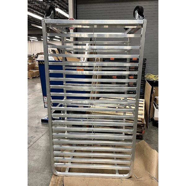 Scratch and Dent Channel 411A-DOR Double Section Side Load Aluminum Bun Pan Oven Rack - 40 Pan
