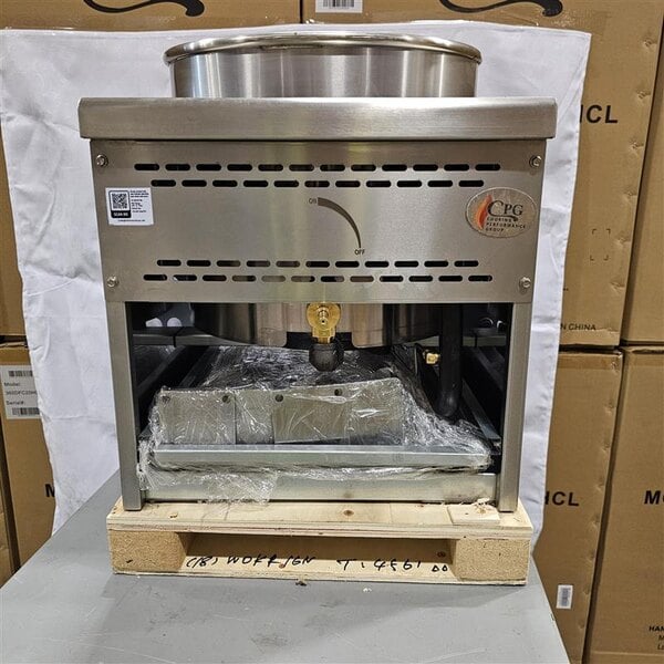 Scratch and Dent Cooking Performance Group WOKR16N Natural Gas Wok Range with 16" Ring - 125,000 BTU