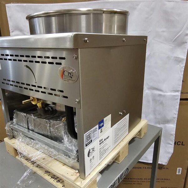 Scratch and Dent Cooking Performance Group WOKR16N Natural Gas Wok Range with 16" Ring - 125,000 BTU