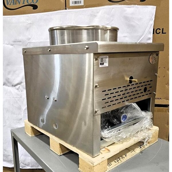 Scratch and Dent Cooking Performance Group WOKR13N Natural Gas Wok Range with 13" Ring - 95,000 BTU