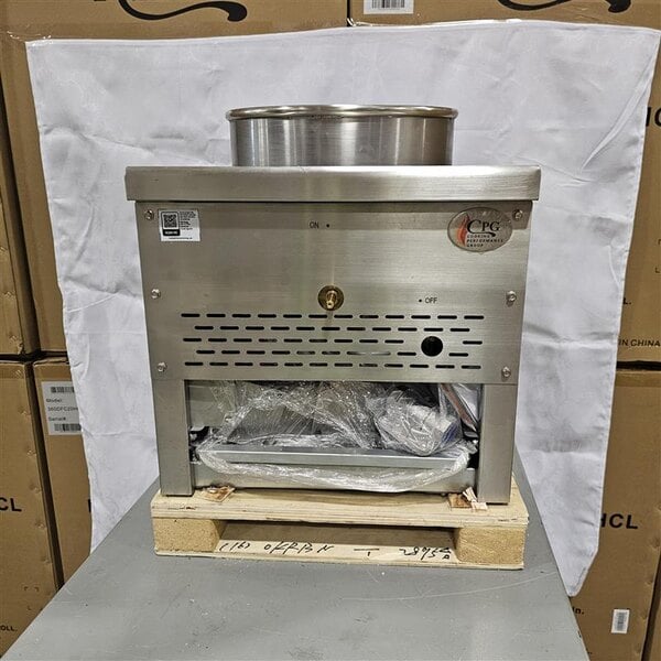 Scratch and Dent Cooking Performance Group WOKR13N Natural Gas Wok Range with 13" Ring - 95,000 BTU